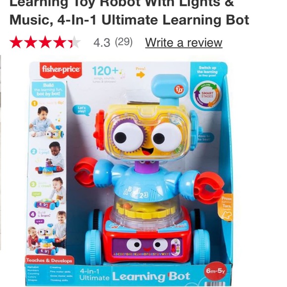 Fisher Price learning bot ages 6m-5y - Picture 7 of 7